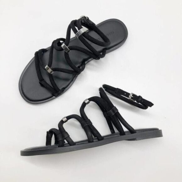 REBECCA MINKOFF Sarle Strappy Black Sandal  - Picture 7 of 10